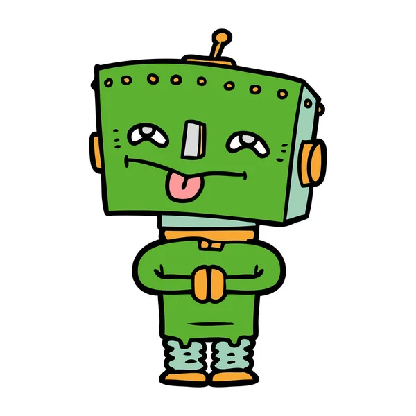 Ilustración Vectorial Del Robot Dibujos Animados — Archivo Imágenes Vectoriales