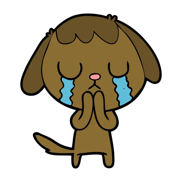 Kreskówka Pies Płacz — Wektor stockowy