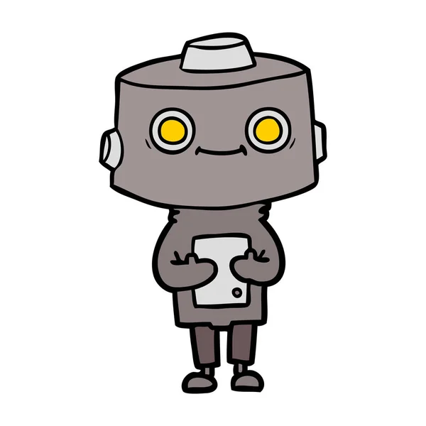 Ilustración Vectorial Del Robot Dibujos Animados — Archivo Imágenes Vectoriales