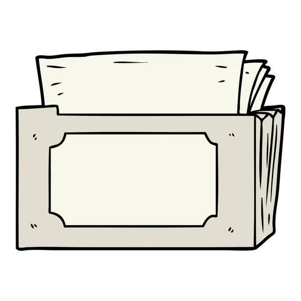 Carpeta Dibujos Animados Archivos — Vector de stock