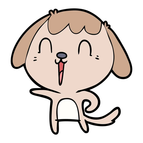 かわいい犬のベクトルイラスト — ストックベクタ