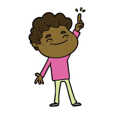 vektör çizim karikatür dostça adam