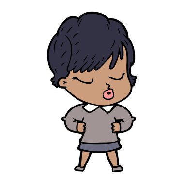 çizgi film gözleri kadınla kapat