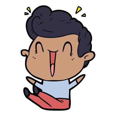 vektör çizim karikatür adam