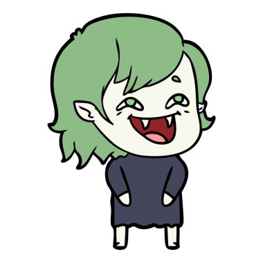 gülen vampir kız çizgi film