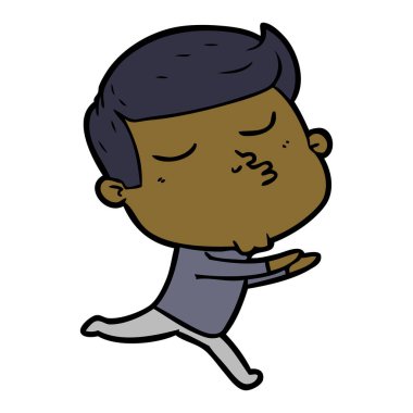 surat asmayı karikatür modeli adam