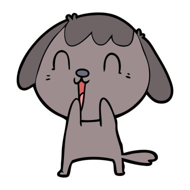 Çizgi film köpeğinin vektör çizimi