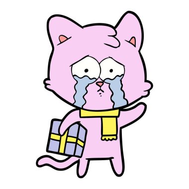 Çizgi film kedisinin vektör çizimi