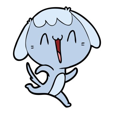 Çizgi film köpeğinin vektör çizimi