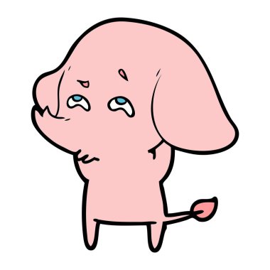 çizgi film fil hatırlamak vektör çizim