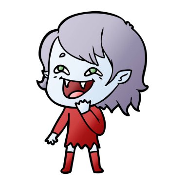 gülen vampir kız çizgi film