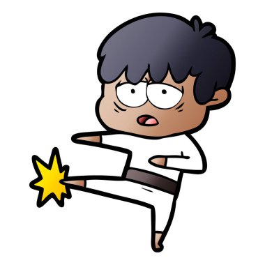 vektör çizim karikatür evlat yorgun