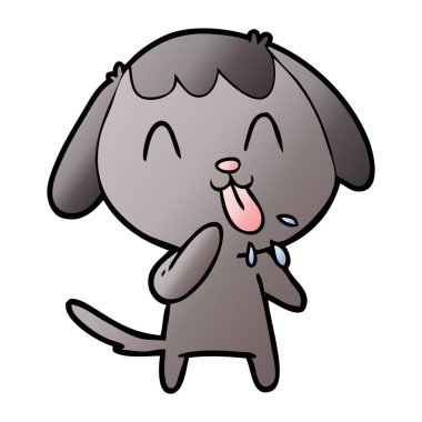 Çizgi film köpeğinin vektör çizimi