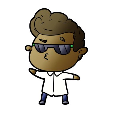 vektör çizim karikatür adam