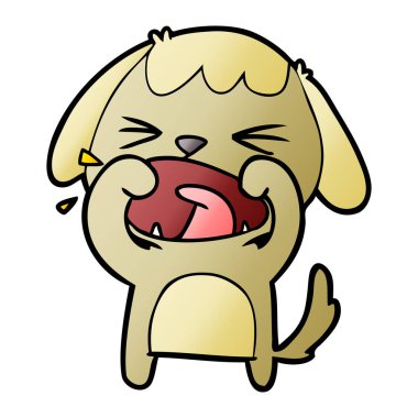 Çizgi film köpeğinin vektör çizimi