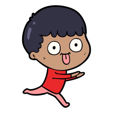 vektör çizim karikatür adam bakıyor