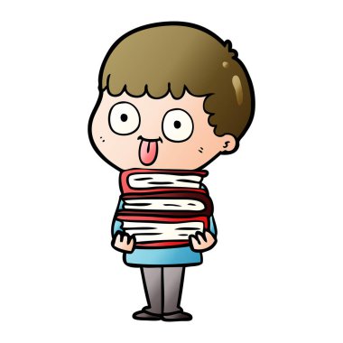 vektör çizim karikatür adam bakıyor