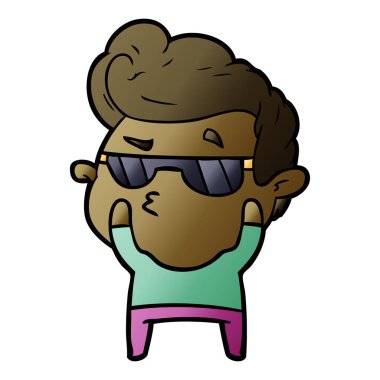 vektör çizim karikatür adam