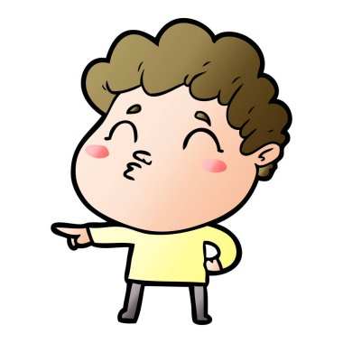 vektör çizim karikatür adam