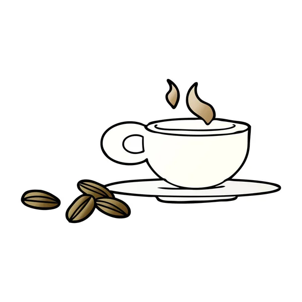 Eine Schöne Tasse Kaffee — Stockvektor