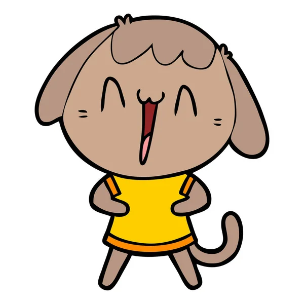 かわいい犬のベクトルイラスト — ストックベクタ