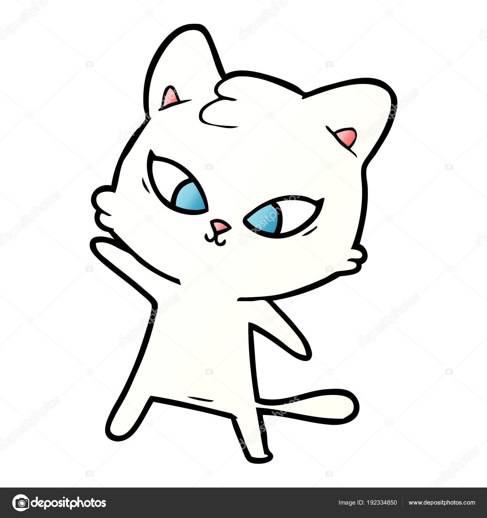 かわいい猫のベクトルイラスト ストックベクター C Lineartestpilot