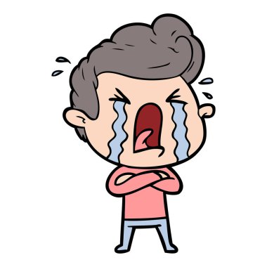 vektör çizim karikatür adam