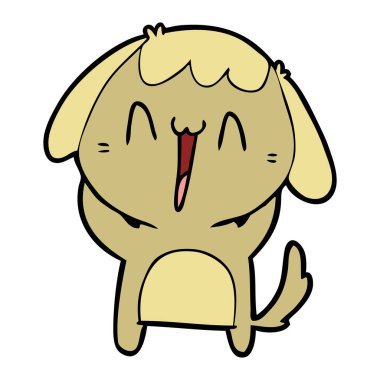 Çizgi film köpeğinin vektör çizimi