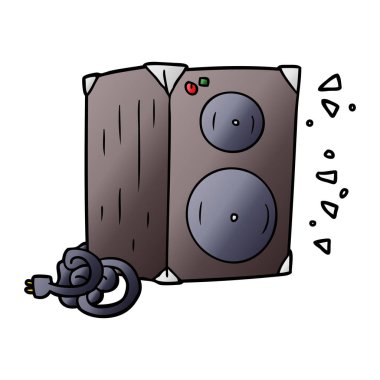 vektör çizim karikatür amplifikatör