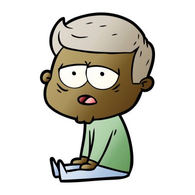 vektör çizim karikatür adam