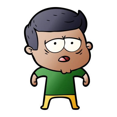 vektör çizim karikatür adam