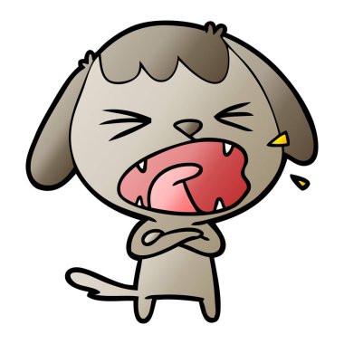 Çizgi film köpeğinin vektör çizimi