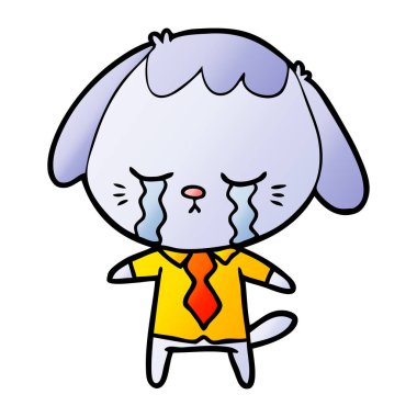 Çizgi film köpeğinin vektör çizimi