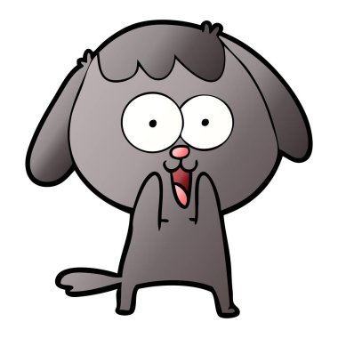 Çizgi film köpeğinin vektör çizimi