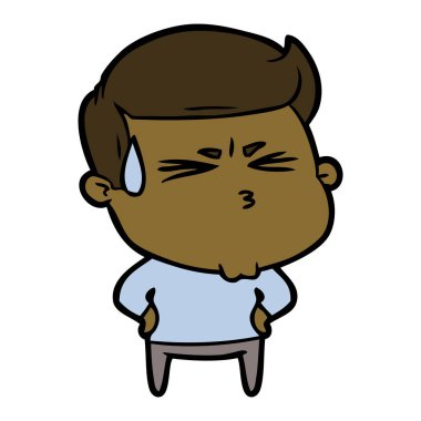 vektör çizim karikatür adam