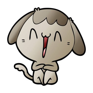 Çizgi film köpeğinin vektör çizimi