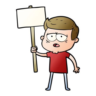 vektör çizim karikatür adam