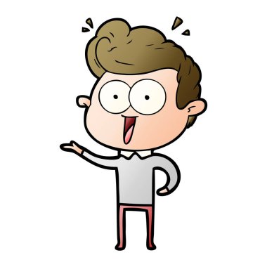 vektör çizim karikatür adam