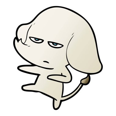 vektör çizim rahatsız çizgi fil