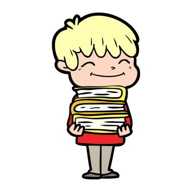 vektör çizim karikatür mutlu çocuk