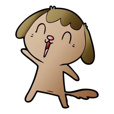 Çizgi film köpeğinin vektör çizimi