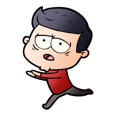 vektör çizim karikatür adam