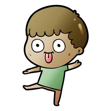 çizgi film çocuk vektör çizim