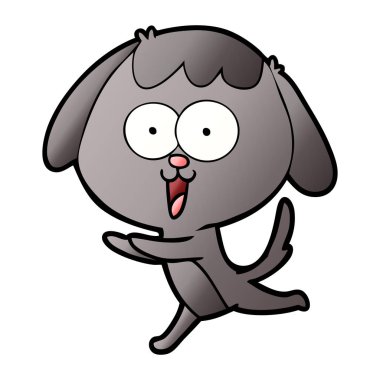 Çizgi film köpeğinin vektör çizimi