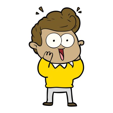 vektör çizim karikatür adam