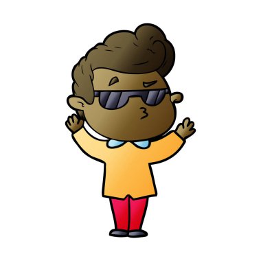 vektör çizim karikatür adam