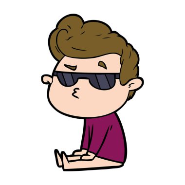 vektör çizim karikatür adam