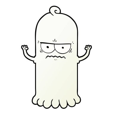 Çizgi film hayaletinin vektör çizimi