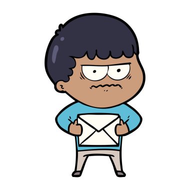 vektör çizim karikatür dostum rahatsız