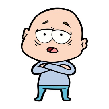 yorgun kel adam çizgi film